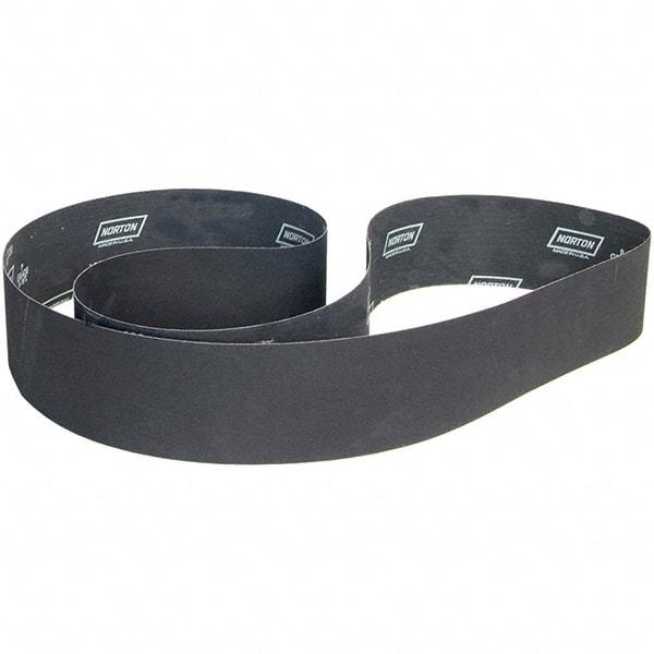 Norton - 2" Wide x 90" OAL, 24 Grit, Ceramic Abrasive Belt - Ceramic, Coated, H Weighted Cloth Backing - Exact Tool & Supply