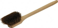 O-Cedar - 2" Bristle Length, Palmyra Utility Scrub Brush - 20" Long x 3" Wide Head, 20" OAL, Beige, Wood Block - Exact Tool & Supply