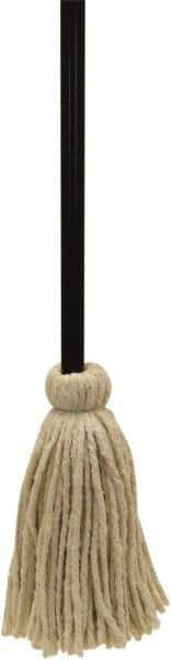 O-Cedar - White Deck Mop - 12" Long x 3-1/2" Wide Head, 48" Long Handle, Cotton Head - Exact Tool & Supply