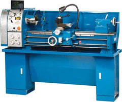 Enco - 13" Swing, 40" Between Centers, 220 Volt, Single Phase Bench Lathe - 5MT Taper, 1-1/2 hp, 65 to 1,810 RPM, 1-1/2" Bore Diam, 750mm Deep x 580mm High x 1,676mm Long - Exact Tool & Supply