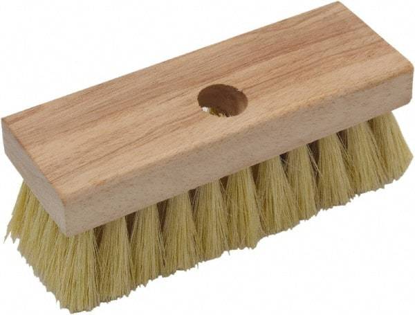 O-Cedar - Tampico Surface Preparation Roof Brush - 2" Bristle Length, 7" Wide, Wood Handle - Exact Tool & Supply