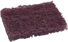 O-Cedar - 6" Long x 3-1/2" Wide x 7/8" Thick Scouring Pad - Heavy-Duty, Purple - Exact Tool & Supply