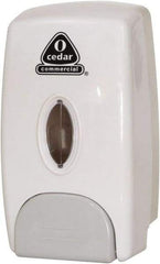 O-Cedar - 34 oz Liquid Hand Sanitizer Dispenser - Plastic, Wall Mounted, White - Exact Tool & Supply