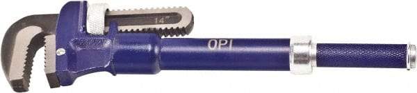 OPI - 14" Alloy Steel Telescopic Pipe Wrench - 2-3/8" Pipe Capacity - Exact Tool & Supply