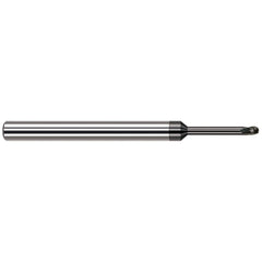 Harvey Tool - Ball End Mills; Mill Diameter (Inch): 3/32 ; Mill Diameter (Decimal Inch): 0.0930 ; Number of Flutes: 3 ; Length of Cut (Decimal Inch): 0.1390 ; Material: Solid Carbide ; Overall Length (Inch): 2-1/2 - Exact Tool & Supply