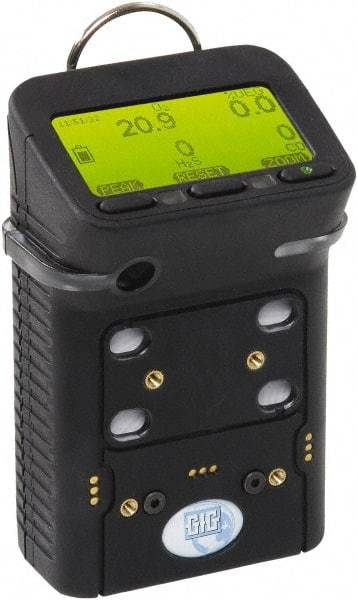 GfG - Audible, Vibration & Visual Alarm, LCD Display, Confined Space Monitor - Monitors Hydrogen Sulfide, Oxygen, LEL & Methane, -20 to 50°C Working Temp, CSA Listed - Exact Tool & Supply