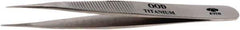 Aven - 4-3/4" OAL OOD-SA Precision Tweezers - Fine Straight Point - Exact Tool & Supply