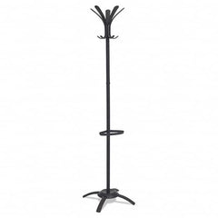 Alba - Coat Racks, Hooks & Shelving Type: Floor Rack Number of Hooks: 10 - Exact Tool & Supply
