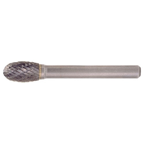 SE-1 Double Cut Solid Carbide Bur-Egg Shape - Exact Tool & Supply