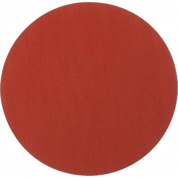 Norton - 12" Diam, 60 Grit Ceramic Adhesive PSA Disc - Coarse Grade, Orange, Y Weighted Backing, Flexible - Exact Tool & Supply