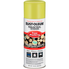 Wet/Dry Tree Marking-Fluorescent Yellow Spray Paint - Exact Tool & Supply