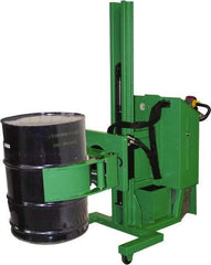 Valley Craft - 1,000 Lb Load Capacity, 30 & 55 Gal Drum Stacker/Rotator - 32" Wide x 90" High, 4 Steel Wheels - Exact Tool & Supply