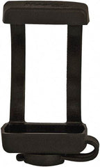 Master Lock - 1.9 Inch Long, Black, TPE Padlock Cover - Compatible with Lockout Padlock, Compatible with 1/4 Inch Shackle Diameter, Use with 411 Zenex - Exact Tool & Supply