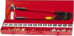 Loos & Co. - Multi-Cavity Hand Swaging Tool - Steel Tubing Handle - Exact Tool & Supply