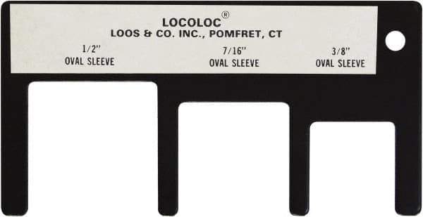 Loos & Co. - 3/8 to 1/2 Inch Range, Wire and Sheet Metal Gage - Use with Cable Sleeve Swaging - Exact Tool & Supply