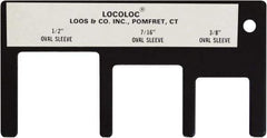 Loos & Co. - 3/8 to 1/2 Inch Range, Wire and Sheet Metal Gage - Use with Cable Sleeve Swaging - Exact Tool & Supply