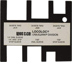 Loos & Co. - 7/32 to 5/16 Inch Range, Wire and Sheet Metal Gage - Use with Cable Sleeve Swaging - Exact Tool & Supply