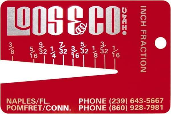 Loos & Co. - 1/16 to 3/8 Inch Range, Wire and Sheet Metal Gage - Use with Any Cable - Exact Tool & Supply