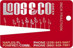 Loos & Co. - 1/16 to 3/8 Inch Range, Wire and Sheet Metal Gage - Use with Any Cable - Exact Tool & Supply