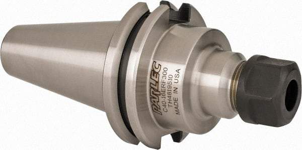 Parlec - 0.5mm to 10mm Capacity, 3" Projection, CAT40 Taper Shank, ER16 Collet Chuck - 5.69" OAL - Exact Tool & Supply