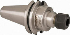 Parlec - 0.5mm to 10mm Capacity, 3" Projection, CAT40 Taper Shank, ER16 Collet Chuck - 5.69" OAL - Exact Tool & Supply