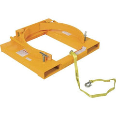 Vestil - 1,500 Lb Load Capacity, 55 Gal Drum Grab - 28" Wide x 7-1/8" High, Steel Wheels - Exact Tool & Supply