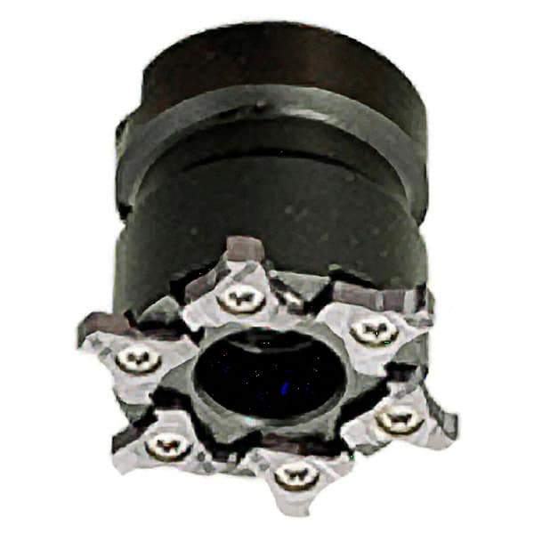 Iscar - Shell Mount B Connection, 0.157" Cutting Width, 50mm Cutter Diam, 22mm Hole Diam, 6 Tooth Indexable Slotting Cutter - TRIB-SM Toolholder, TRI Insert, Right Hand Cutting Direction - Exact Tool & Supply