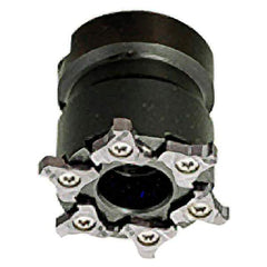 Iscar - Shell Mount B Connection, 0.157" Cutting Width, 50mm Cutter Diam, 22mm Hole Diam, 6 Tooth Indexable Slotting Cutter - TRIB-SM Toolholder, TRI Insert, Right Hand Cutting Direction - Exact Tool & Supply