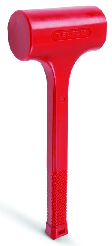 48 oz Dead Blow Hammer- 2-3/8'' Head Diameter Coated Steel Handle - Exact Tool & Supply