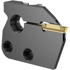Iscar - Left Hand Cut, 5mm Insert Width, Cutoff & Grooving Support Blade for Indexables - 20mm Max Depth of Cut, 7.2mm Head Projection - Exact Tool & Supply