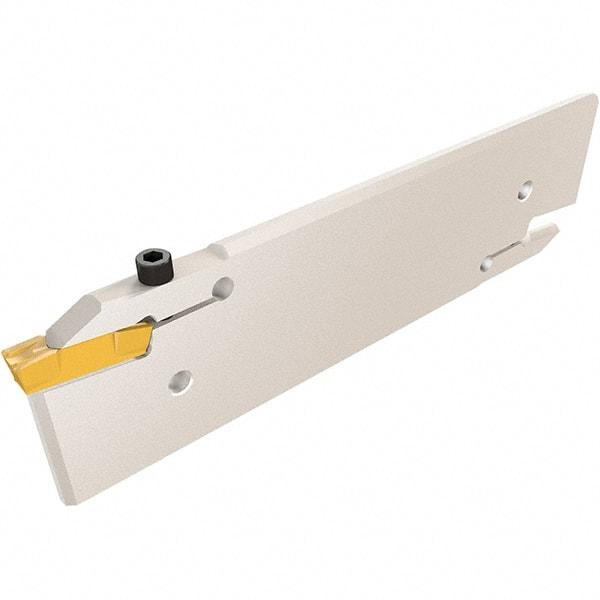 Iscar - GHA, External, Right Hand, 25mm Max Depth of Cut, Indexable Grooving Tool Holder - 32mm Shank Height, 32mm Shank Width, 144.5mm OAL - Exact Tool & Supply