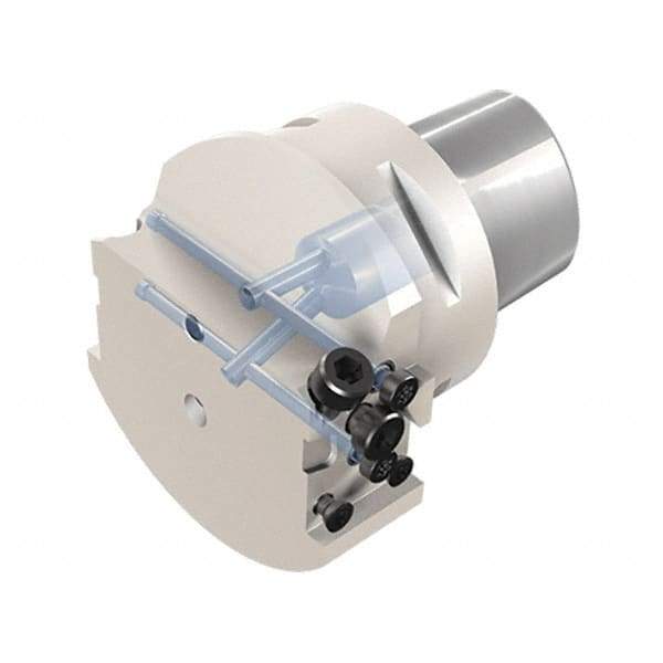 Iscar - MAH, External, Right Hand, Indexable Grooving Tool Holder - 25mm Shank Height, 25mm Shank Width, 130mm OAL, Through Coolant - Exact Tool & Supply