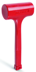 64 oz Dead Blow Hammer- 2-5/8'' Head Diameter Coated Steel Handle - Exact Tool & Supply