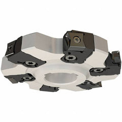 Iscar - Arbor Hole Connection, 0.5512" Cutting Width, 1.0551" Depth of Cut, 100mm Cutter Diam, 1-1/16" Hole Diam, 6 Tooth Indexable Slotting Cutter - SDN-CALN11 Toolholder, LN.. 1106, LNHT 1106 PN-N HT, LNHT 1106 PN-R HT Insert - Exact Tool & Supply