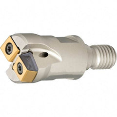 Iscar - 20mm Cut Diam, 2.5mm Max Depth of Cut, Indexable Plunge End Mill - M10 Modular Connection, HTP LNHT 0604 Insert Style, HTP-M-LN06 Toolholder Style, Through Coolant, Series FlexFit, TangPlunge - Exact Tool & Supply