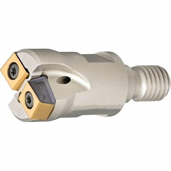 Iscar - 25.2mm Cut Diam, 2.5mm Max Depth of Cut, Indexable Plunge End Mill - M12 Modular Connection, HTP LNHT 0604 Insert Style, HTP-M-LN06 Toolholder Style, Through Coolant, Series FlexFit, TangPlunge - Exact Tool & Supply
