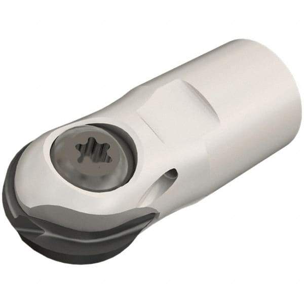 Iscar - 20mm Cut Diam, 48mm OAL, Indexable Ball Nose End Mill - T12 Modular Connection, TS HCM Toolholder, HBF-QF, HBR-QF, HCC-QF, HCD-QF, HCR, HTR-QF Insert - Exact Tool & Supply