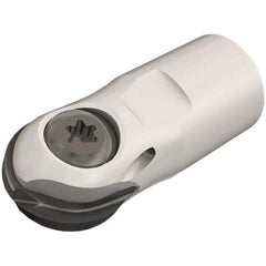 Iscar - 20mm Cut Diam, 48mm OAL, Indexable Ball Nose End Mill - T12 Modular Connection, TS HCM Toolholder, HBF-QF, HBR-QF, HCC-QF, HCD-QF, HCR, HTR-QF Insert - Exact Tool & Supply