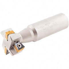 Iscar - 40mm Cutting Diam 18mm Cutting Width, 32mm Shank Diam, Indexable T-Slot Cutter - Insert Style XNMU 13, 120mm OAL, 2 Flutes - Exact Tool & Supply