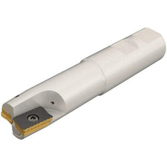 Iscar - 40mm Cut Diam, 18mm Max Depth of Cut, 40mm Shank Diam, 250mm OAL, Indexable Square Shoulder End Mill - P290 AC.T 1806.. Inserts, Weldon Shank, 0° Lead Angle, Through Coolant, Series MillShred - Exact Tool & Supply