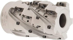 Iscar - 20 Inserts, 2-1/2" Cut Diam, 1" Arbor Diam, 2.8" Max Depth of Cut, Indexable Square-Shoulder Face Mill - 0° Lead Angle, 3.94" High, P290 AC.T 1806.. Insert Compatibility, Through Coolant, Series MillShred - Exact Tool & Supply