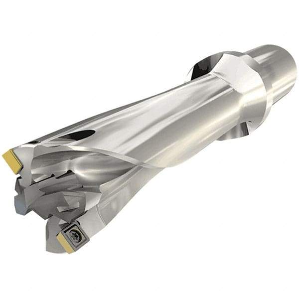 Iscar - 18 to 34mm Diam, 5xD, 170mm Max Depth, 32mm Shank Diam, 268.7mm OAL, Replaceable Tip Drill - ICP, SOGT-W Insert, MNC Toolholder, Series Combicham - Exact Tool & Supply