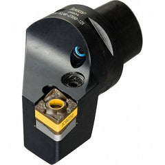 Iscar - Left Hand Cut, Size C5, CNMX Insert Compatiblity, External Modular Turning & Profiling Cutting Unit Head - 35mm Ctr to Cutting Edge, 60mm Head Length, Through Coolant, Series Heliturn - Exact Tool & Supply