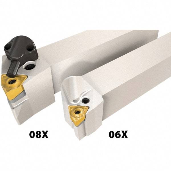 Iscar - PWLN, Left Hand Cut, 95° Lead Angle, 32mm Shank Height x 32mm Shank Width, Negative/Neutral Rake Indexable Turning Toolholder - 170mm OAL, WN..08.. Insert Compatibility, Series Heliturn LD, JetHPLine - Exact Tool & Supply