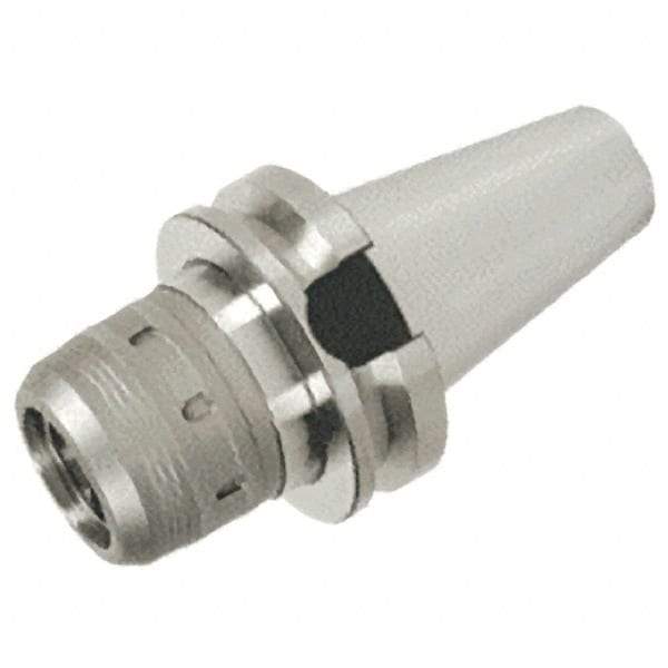 Iscar - BT40 Taper Shank, 20mm Hole Diam x 2" Nose Diam Milling Chuck - 3.3465" Projection, 0.0001" TIR, Through-Spindle & DIN Flange Coolant, - Exact Tool & Supply