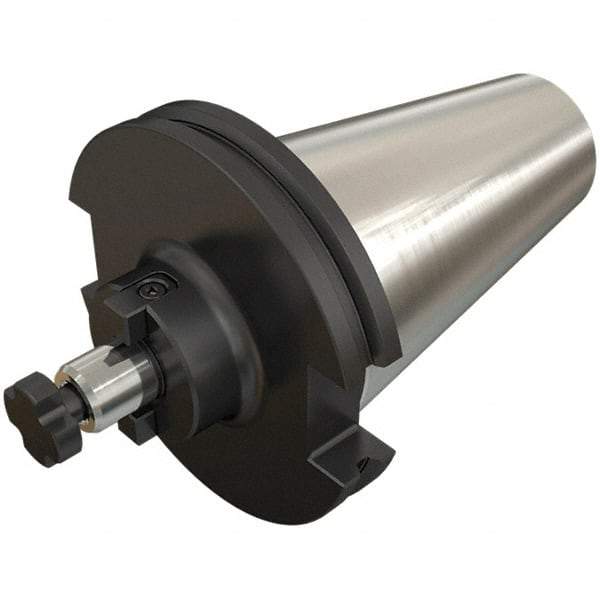 Iscar - DIN69871-50 Taper Shank 32mm Pilot Diam Shell Mill Holder - 370mm Flange to Nose End Projection, 78mm Nose Diam, Through-Spindle Coolant - Exact Tool & Supply