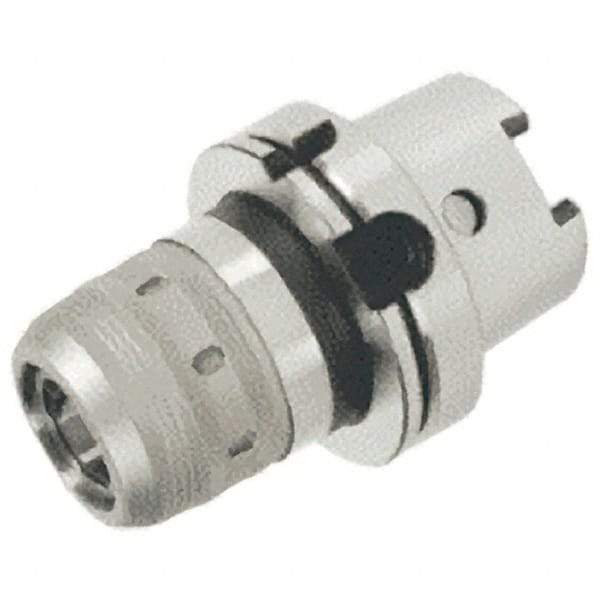 Iscar - HSK100A Taper Shank, 1-1/4" Hole Diam x 2.717" Nose Diam Milling Chuck - 4.33" Projection, 0.0001" TIR, Through-Spindle Coolant, - Exact Tool & Supply