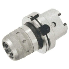 Iscar - HSK100A Taper Shank, 20mm Hole Diam x 2" Nose Diam Milling Chuck - 4.5276" Projection, 0.0001" TIR, Through-Spindle Coolant, - Exact Tool & Supply