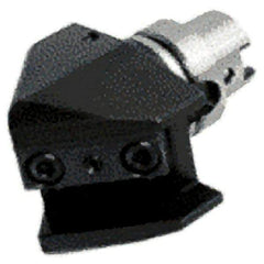 Iscar - Neutral Cut, HSK63A Modular Connection, Square Shank Lathe Modular Clamping Unit - 72mm Square Shank Length, 25mm Square Shank Width, Through Coolant - Exact Tool & Supply