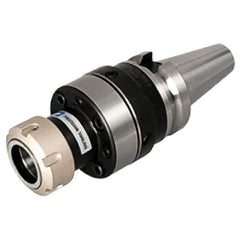 Iscar - 0.08" to 0.789" Capacity, 4.902" Projection, CAT50 Taper Shank, ER32 Collet Chuck - Through-Spindle - Exact Tool & Supply
